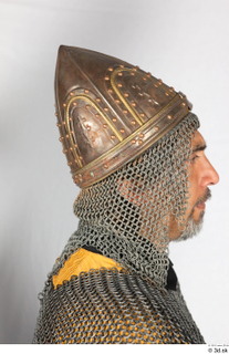  Photos Medieval Knight in Turkish Helmet 1 Chainmail hood Medieval Soldier Plate armor Turkish Helmet head 0016.jpg